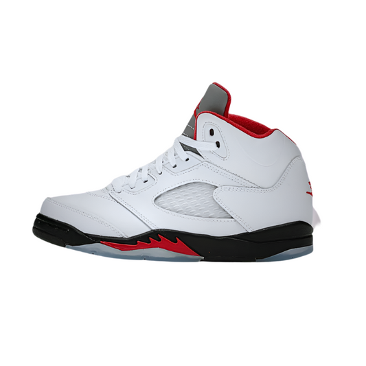 Jordan 5 Retro "Fire Red Silver Tongue"