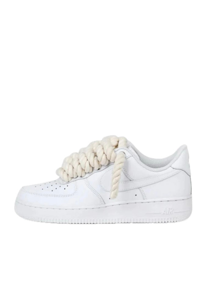 Air Force 1 White ‘Beige Rope Lace’