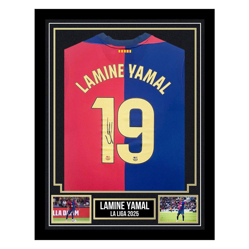 Authentic Signed Lamine Yamal Barcelona Jersey